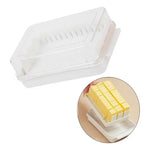 Caja De Corte Mantequillera De Mantequilla Sellada Con Tapa Blanco-transparente