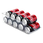 Organizador Acrílico Transparente Para Latas De Refrigerador 35x13.8 Cm