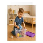 Caja De Plastico Organizadora 14 Litrs Con Broche Vitalplast