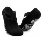 Calcetines Antideslizantes Para Yoga Pilates Danza Gimnasia Gris Lisa 32-40