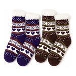 Pack 2 Par Calcetines Chiporro Mujer Térmicos Antideslizante Varios Lazos Y Corazones 37-41