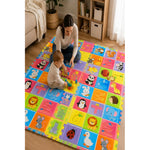 Alfombra Infantil De Letras Animales Y Frutas En Goma Eva Colorido Abecedario Numero Frutas