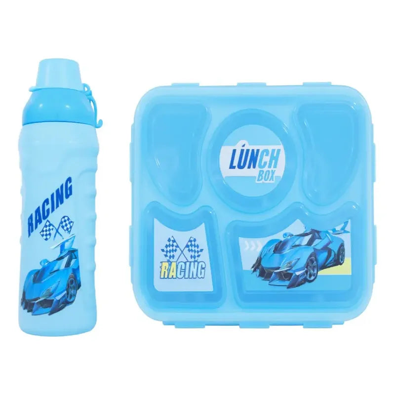 Set Lonchera Taper + Botella Para Jugo Colacion Infantil