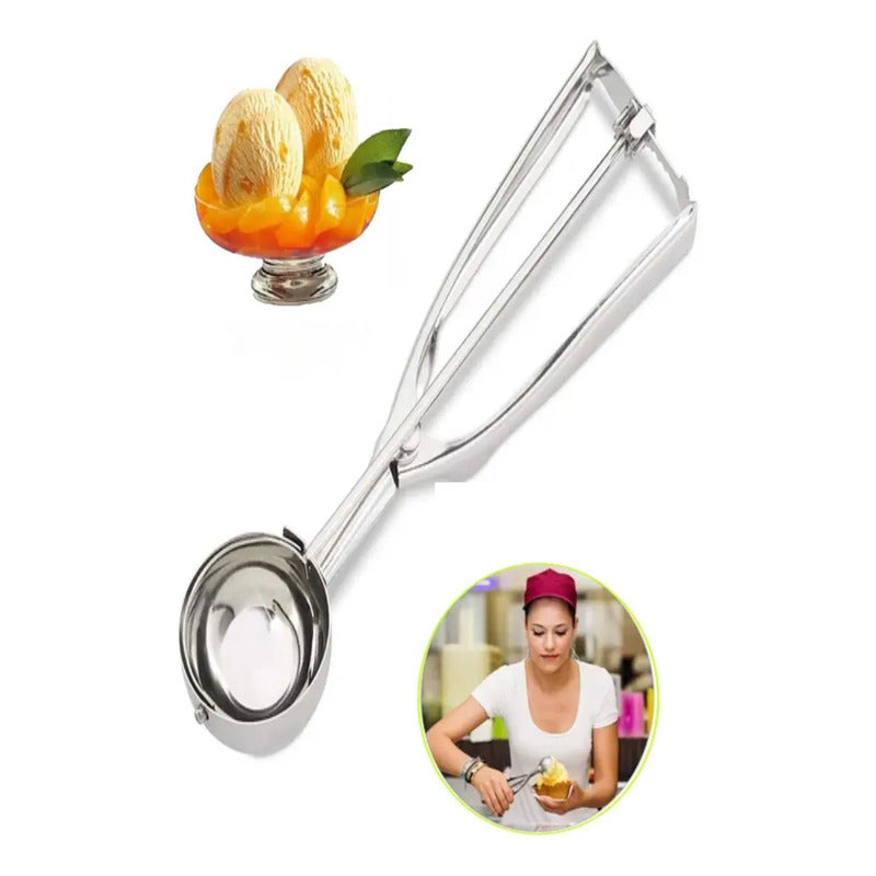 Cuchara Para Helado Frutas Postres Acero Antiadherente 5cm