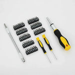 Set Juego Destornillador Crique 32 Piezas Alargue Perilleros