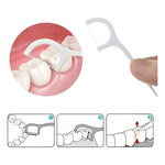 90 Palillo De Hilo Dental Para Higiene Oral Limpieza Diaria