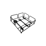 Servilletero Interponte Metálico Cuadrado Negro 18 Cm Negro