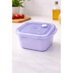 Set 3 Contenedores Hermeticos Taper Tupper Plastico 700ml Lila
