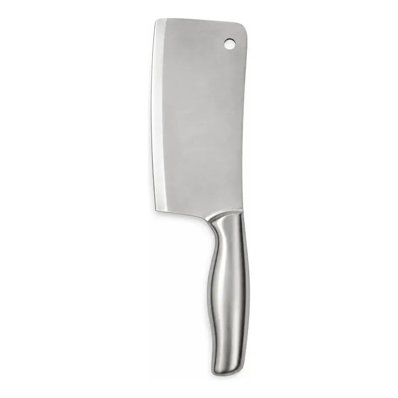 Cuchillo De Cocina De Hacha Machete Acero Inoxidable Grande Plateado