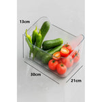 Pack De 4 Caja Organizadora Refrigerador Sin Tapa  Acrilico Transparente