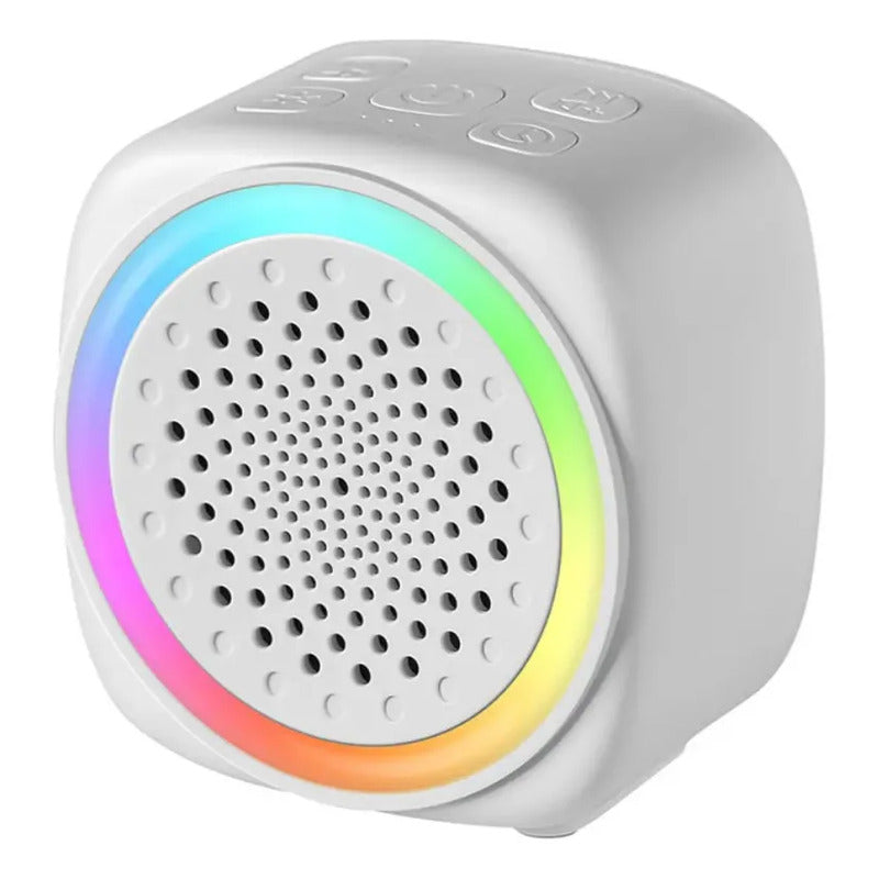 Maquina Cubo Ruido Blanco Con Luz Para Relajar Recargable Blanco
