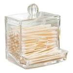 Caja Dispensadora De Hisopo Transparente De Acrílico Transparente Caja