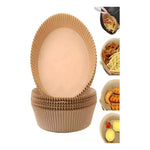 X50 Platos Papel Airfryer Antiadherente 20cm Desechables