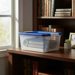Caja De Plastico Organizadora 14 Litrs Con Broche Vitalplast