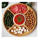 Tabla  Para Servir Aperitivos Y Picoteo Bambú Picnic