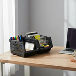 Organizador Gaveta Multiuso Apilable Ventilado Kendy Pack2 Negro