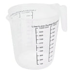 Jarra Medidora De Plástico De 1 Litro Color Transparente
