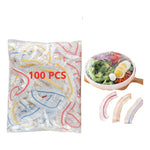 Envoltura De Plástico Para Alimentos Gorro Elastico 100pcs