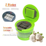Picador  Cortador  Rallador  De Ajo Vegetales Cocina 2 En 1