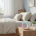 Maquina Cubo Ruido Blanco Con Luz Para Relajar Recargable Blanco