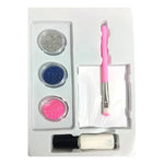 Kit Tattoos Con Brillantinas, Maquillaje Corporal Flash