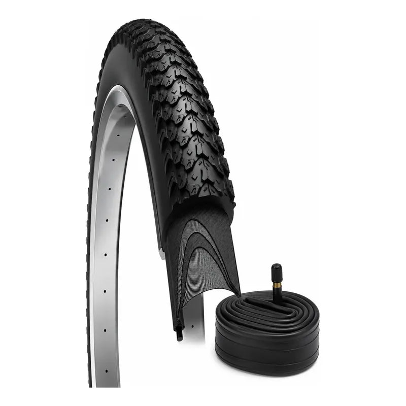 Un Neumatico + Camara Bicicleta Aro 29 X 2.30 Mtb  Plegables Caluga Normal