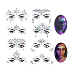 Pegatinas Gemas, Autoadhesivas Joyas Para La Cara Temporales