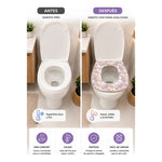 Cubre Asiento Funda Lavable Cálida Inodoro Taza Wc Baño