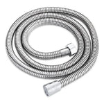 Manguera Ducha Flexible Extensible Acero Inoxidable 1,5mtrs Cromado Brillante