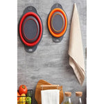 Colador Retráctil De Silicona Plegable Alimento Redondo