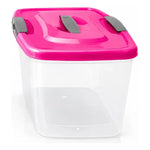 Caja Plastica Organizadora 6 Litros Transparente Tapa Wenco