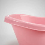Bañera Bebe Niños Plástico Tina Bebe Ergonómica 72cm Liviana Rosa Liso