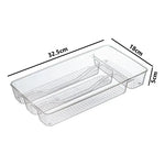 X2 Organizador Cubiertos Utensilios Servicios Cocina Cajones Transparente
