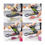 Picador De Verduras Multiusos Preparación Rápida 16 Pcs