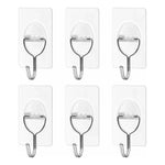 Ganchos De Pared Autoadhesivo Multiuso Colgador 6 Piezas