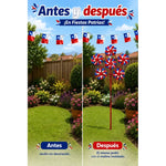 Remolino Decorativo Bandera Chile Para Fiestas Patrias Flor