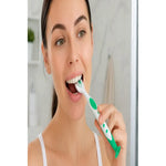 Cepillo De Dientes Higiene Dental Mango Ergonómico Con Tapa Azul
