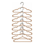 X20 Perchero Metalico Infantil Organizador Para Ropa Bebe Marrón Claro