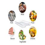 Caja Organizadora Refrigerador Sin Tapa Contenedor  Acrílico Transparente