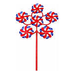 Remolino Decorativo Bandera Chile Para Fiestas Patrias Flor