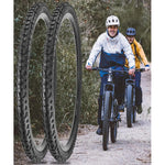 X2 Neumatico + 2 Camara Bicicleta Aro 26x2.125 Caluga Gruesa Neumático Negro Mtb 26