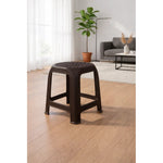 Pack De 3 Pisos Plastico Taburete Cuadrado Banco Silla 46cm