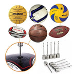 Aguja Metálica Para Inflar Balones Pelotas X 5 Unidades Color Plateado