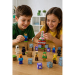 Set 24 Minifiguras Minecraft Bloques Construcción Magnéticos 24 Minecraf