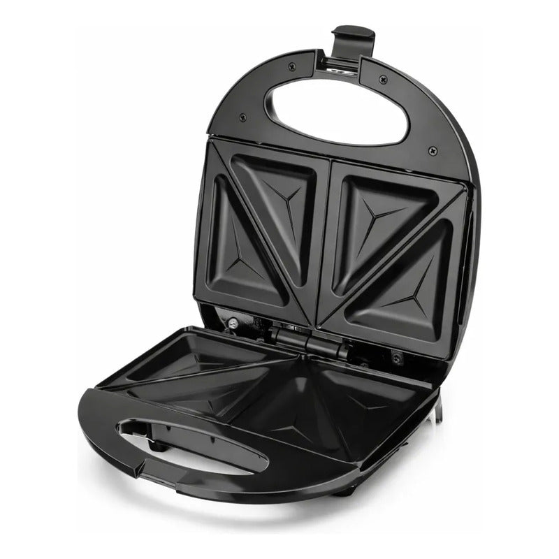 Sandwichera Eléctrica Raf 750w 2 Puestos Placas Fijas Negra Negro