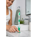 Cepillo De Dientes Higiene Dental Mango Ergonómico Con Tapa Naranja