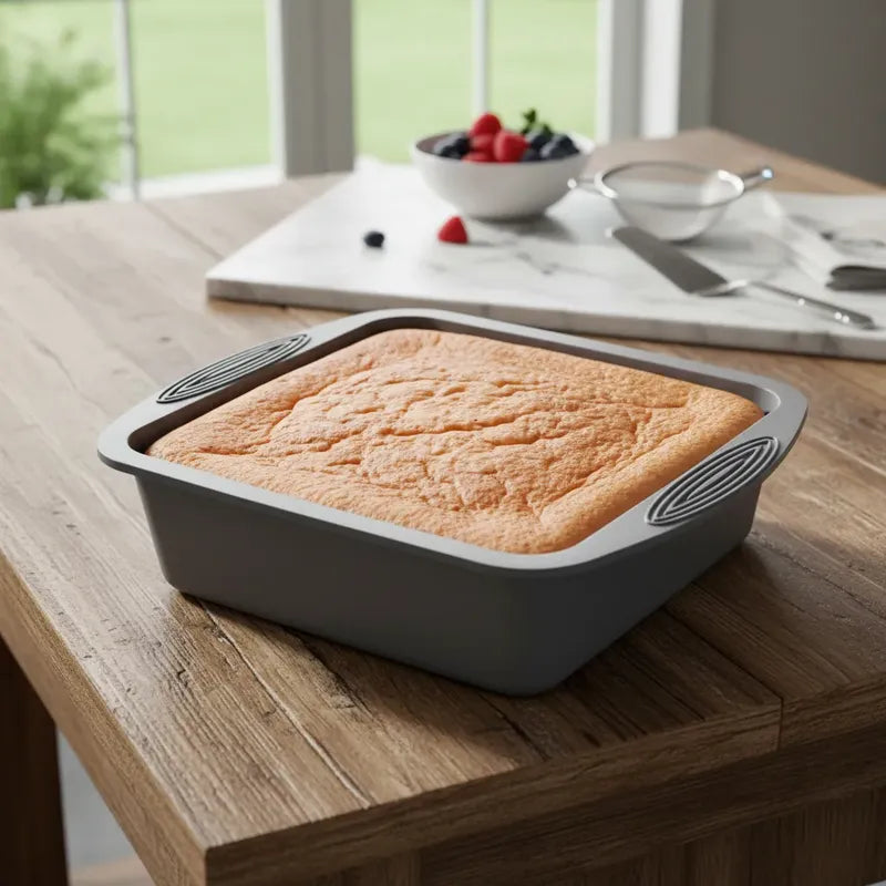 Molde  Tortera  Alta De  Silicona Apta Horno  24cm  Cuadrada
