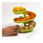 Dispensador De Huevos Espiral Cocina Soporte Plástico Verde