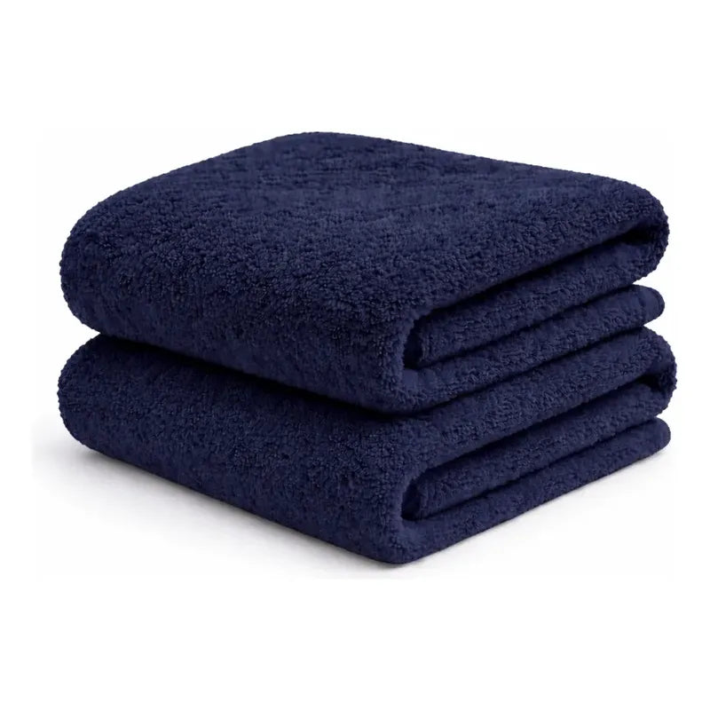Toalla De Baño Microfibra Alta Absorcion Secado Rapido Azul