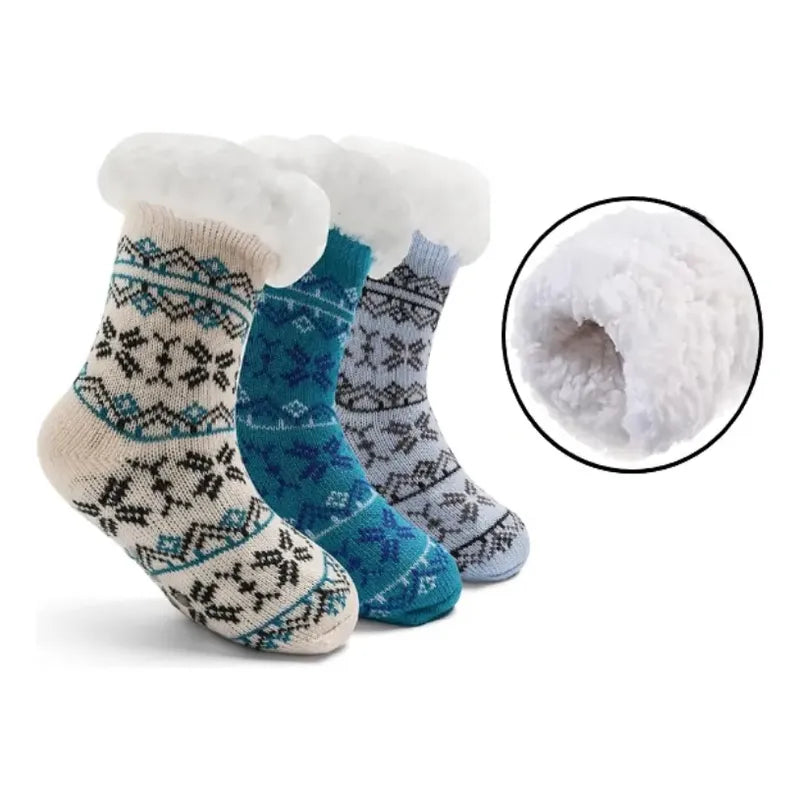 Pack 2 Calcetines Niña Y Niño De Termica Polar Para Invierno Surtidos Niño 31-35